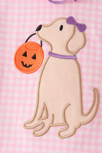 Pink Puppy Pumpkin Applique Bloomer Set - ARIA KIDS