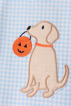 Blue Puppy Pumpkin Applique Shorts Set - ARIA KIDS