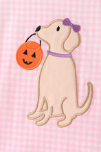 Pink Puppy Pumpkin Applique Ruffle Shorts Set - ARIA KIDS