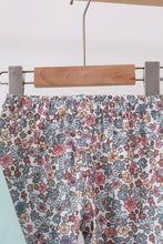 Blue Floral Bow Applique Pants Set