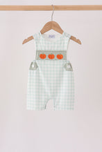 Sage pumpkin embroidery gingham jon jon - ARIA KIDS