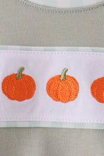 Sage pumpkin embroidery bubble - ARIA KIDS