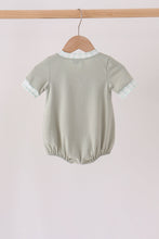 Sage pumpkin embroidery bubble - ARIA KIDS