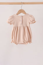 Khaki Pumpkin Smocked Ruffle Bubble