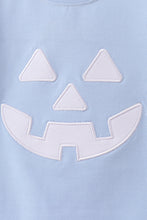 Blue Jack-O-Lantern  Applique Top