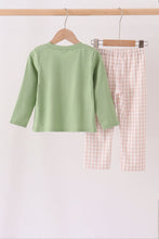 Sage Puppy Fishing Gingham Pants Set - ARIA KIDS