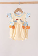 Hallo Fall Y'ALL Pumpkin Ruffle Bubble