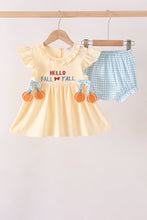 Hallo Fall Y'ALL Pumpkin Ruffle Bloomer Set