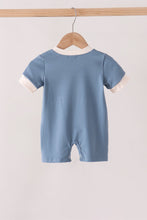 Blue Hallo Fall Y'ALL Pumpkin Romper