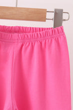 Pink bow pearl ruffle pants set - ARIA KIDS