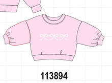 Pink bow pearl mom&me sweatshirt