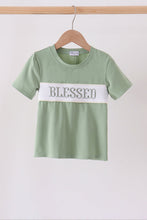 Sage Blessed Smocked Top - ARIA KIDS