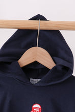 Navy Football Embroidery Hoodie - ARIA KIDS