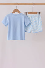 Blue Football Applique Shorts Set - ARIA KIDS