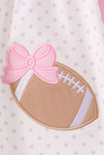 Pink Football Applique Ruffle Shorts Set - ARIA KIDS