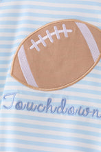 Blue Football Applique Bubble - ARIA KIDS