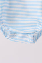 Blue Football Applique Bubble - ARIA KIDS
