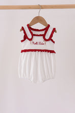 Red Alabama Roll Tide Embroidery Ruffle Bubble - ARIA KIDS