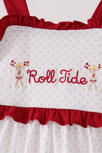 Red Alabama Roll Tide Embroidery Ruffle Bloomer Set - ARIA KIDS