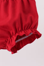 Red Alabama Roll Tide Embroidery Ruffle Bloomer Set - ARIA KIDS