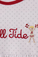 Red Alabama Roll Tide Embroidery Ruffle Shorts Set - ARIA KIDS