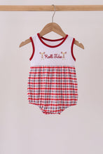 Red Alabama Roll Tide Embroidery Plaid Bubble - ARIA KIDS