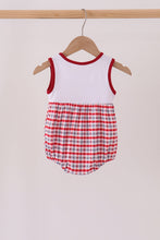 Red Alabama Roll Tide Embroidery Plaid Bubble - ARIA KIDS