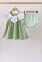 Sage Pumpkin Embroidered Bloomer Set