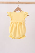 Mustard character embroidery ruffle bubble