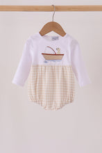 Khaki Puppy Fishing Embroidery Bubble - ARIA KIDS