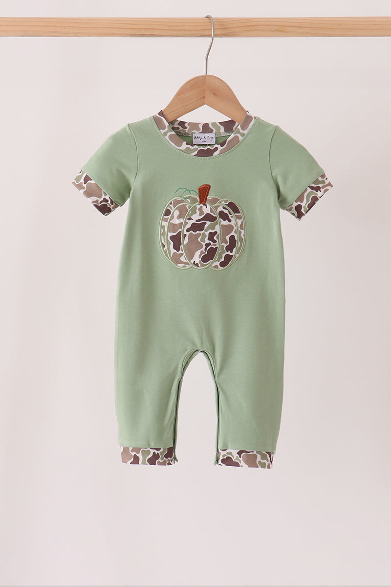 Camo Pumpkin Applique Romper - ARIA KIDS