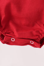 Maroon football bow sequin bubble