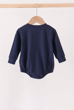 Navy football sequin bubble
