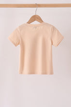 Khaki pumpkin applique top