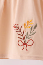 Khaki floral smocked bloomer set - ARIA KIDS