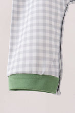 Green tools embroidery romper