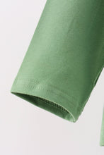 Green tools embroidery pants set - ARIA KIDS