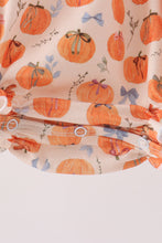 Pumpkin Bow Ruffle Bubble - ARIA KIDS