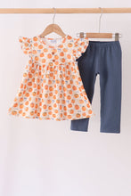 Pumpkin Bow Ruffle Pants Set - ARIA KIDS