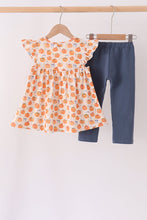 Pumpkin Bow Ruffle Pants Set - ARIA KIDS