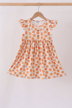 Pumpkin Bow Ruffle Dress - ARIA KIDS