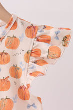 Pumpkin Bow Ruffle Dress - ARIA KIDS