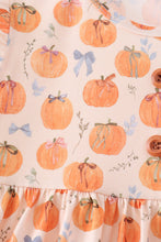 Pumpkin Bow Ruffle Dress - ARIA KIDS