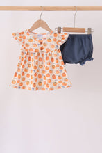 Pumpkin Bow Ruffle Bloomer Set - ARIA KIDS