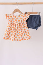 Pumpkin Bow Ruffle Bloomer Set - ARIA KIDS