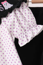 Black Ghost Embroidery Pants Set - ARIA KIDS