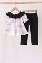 Black Ghost Embroidery Pants Set - ARIA KIDS