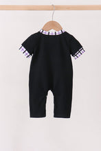Black Ghost Embroidery Romper