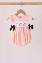 Pink Ghost Embroidery Ruffle Bubble - ARIA KIDS