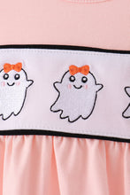 Pink Ghost Embroidery Ruffle Bubble - ARIA KIDS